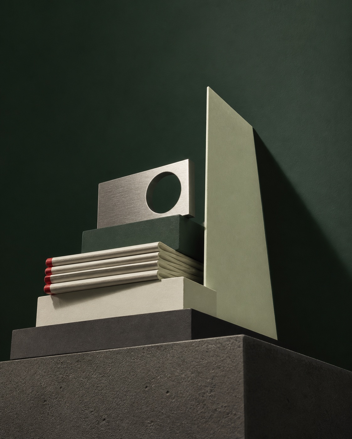 Sculptural materials representing measurable brand growth